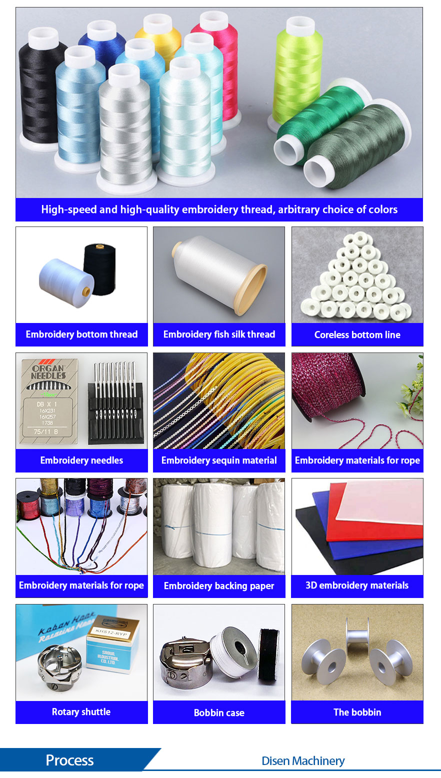 رأس واحد-تطريز-مستهلك للآلة