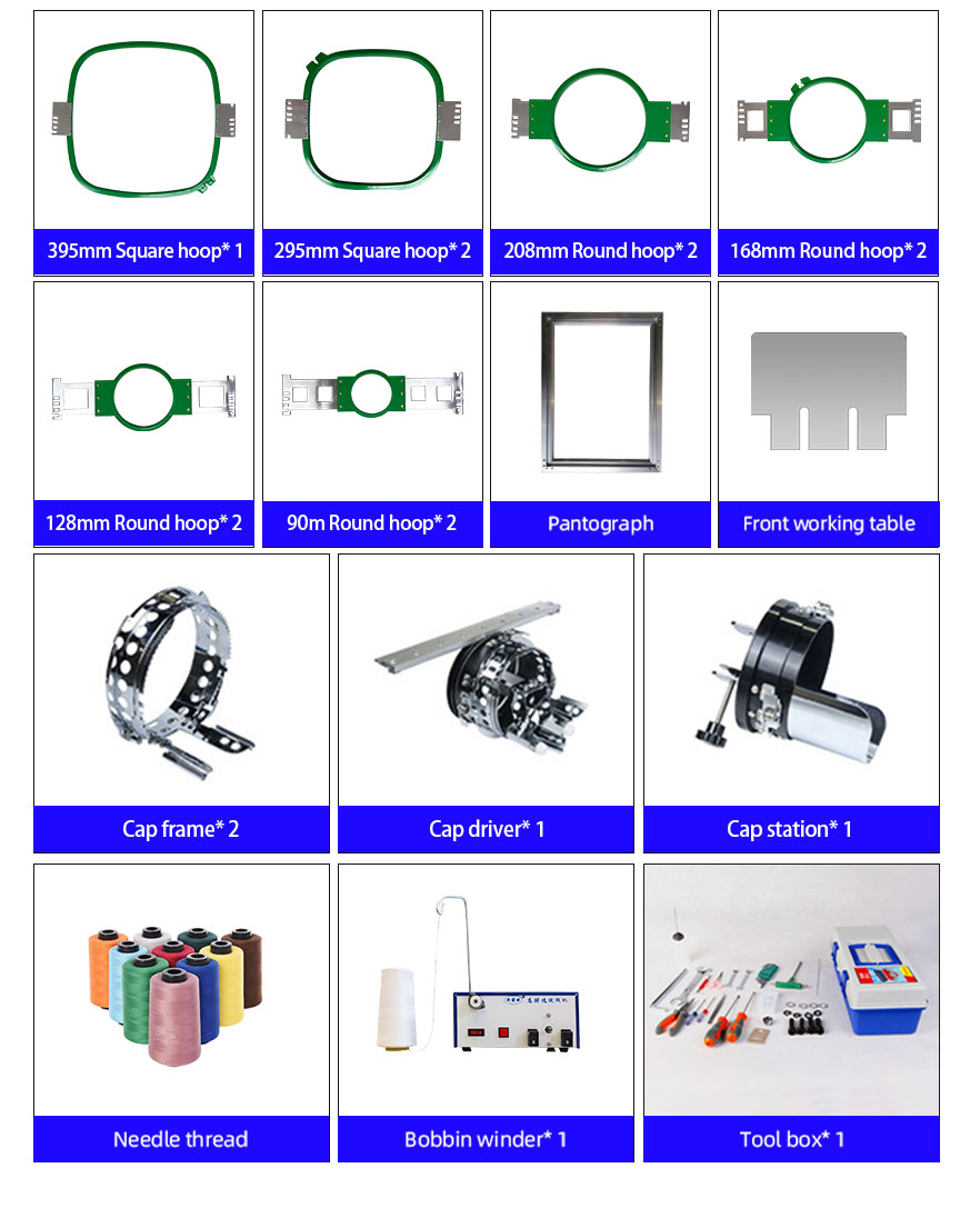 رأس واحد-تطريز-آلة-ملحق-