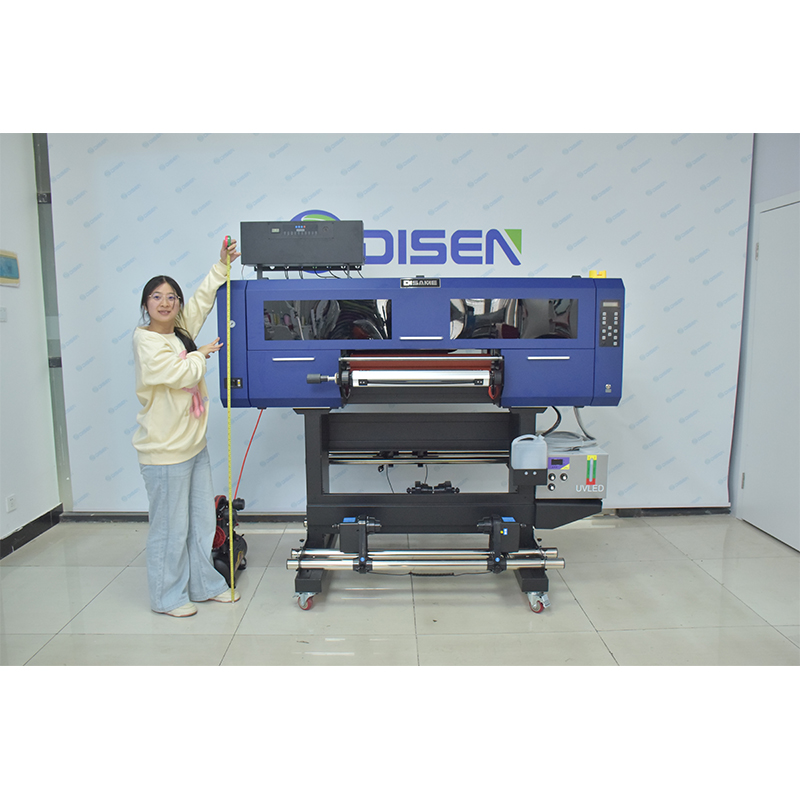 طابعة DTF بالأشعة فوق البنفسجية مقاس 60 سم، ملصق كريستالي، طباعة ثلاثية الأبعاد متعددة الألوان بسعر المصنع