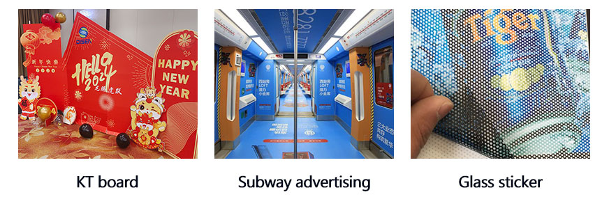 لوحة KT، إعلانات مترو الأنفاق، ملصق زجاجي