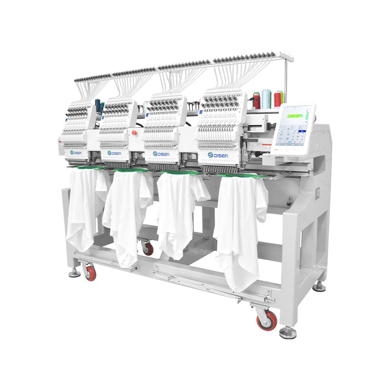 DS-1504 جهاز تطريز الكمبيوتر 4 رؤساء تي شيرت قبعة التطريز