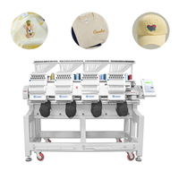 DS-1504 جهاز تطريز الكمبيوتر 4 رؤساء تي شيرت قبعة التطريز