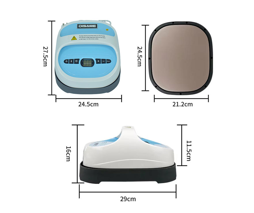 آلة الضغط الحراري اليدوية - تفاصيل الصفحة - 07 