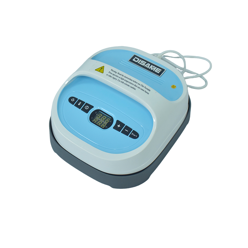 آلة ضغط حراري محمولة باليد مع قاعدة أمان لنقل الحرارة الصغيرة للقميص