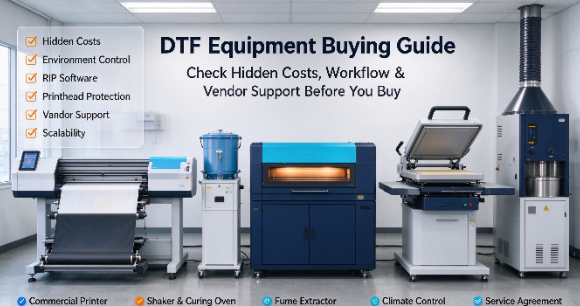 8 أشياء يندم المشترون على عدم التحقق منها قبل شراء معدات DTF